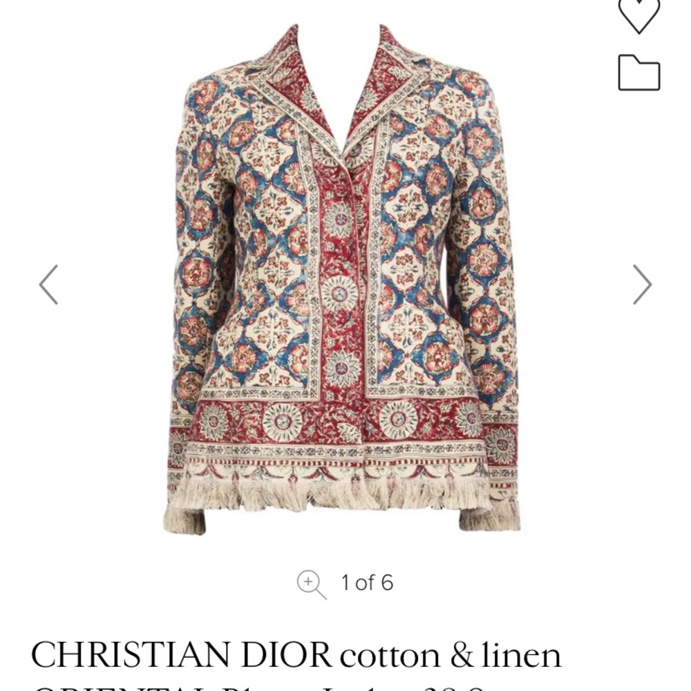 SOLD Dior Blazer Jacket - Stunning!